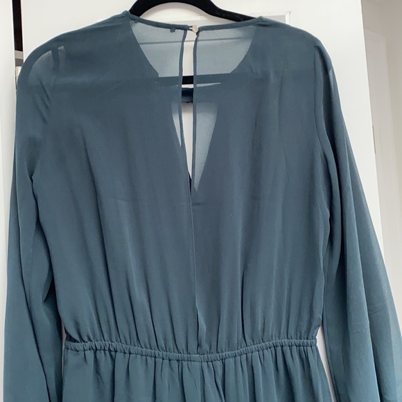 Emerald green collar romper - Picture 2 of 3